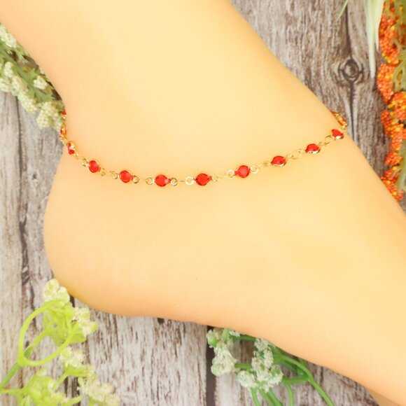 Dainty Anklet for Women – Elegant Everyday Jewelry & Perfect Gift | MLCRC2186 - Picture 4 of 10